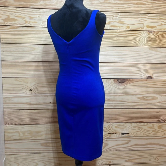 Amanda Uprichard Sleeveless Royal Blue Midi Dress Size Small Gorgeous EUC 🌟 - Picture 3 of 9